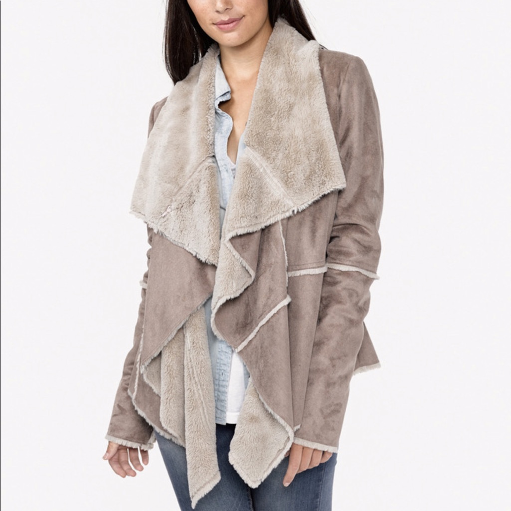 Nwot Lovestitch Microsuede Annalise Jacket Small